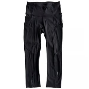 lululemon Fast & Free Crop Nulux 19” Black Leggings